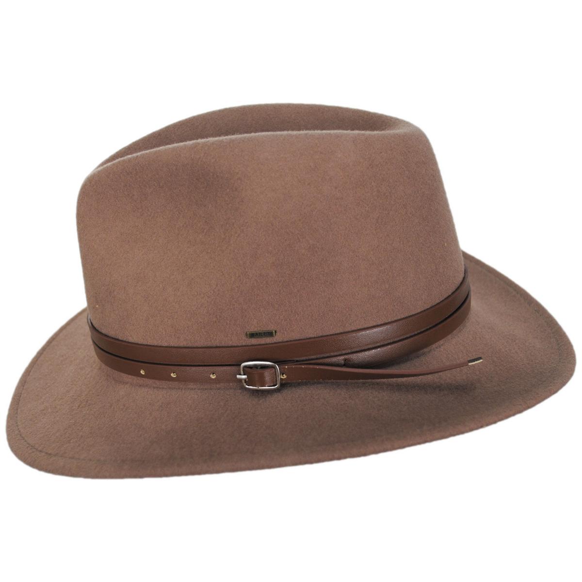 Bailey 1922 | Bair Crushable Wool LiteFelt Fedora Hat | 130103 | profile | AMPHORA