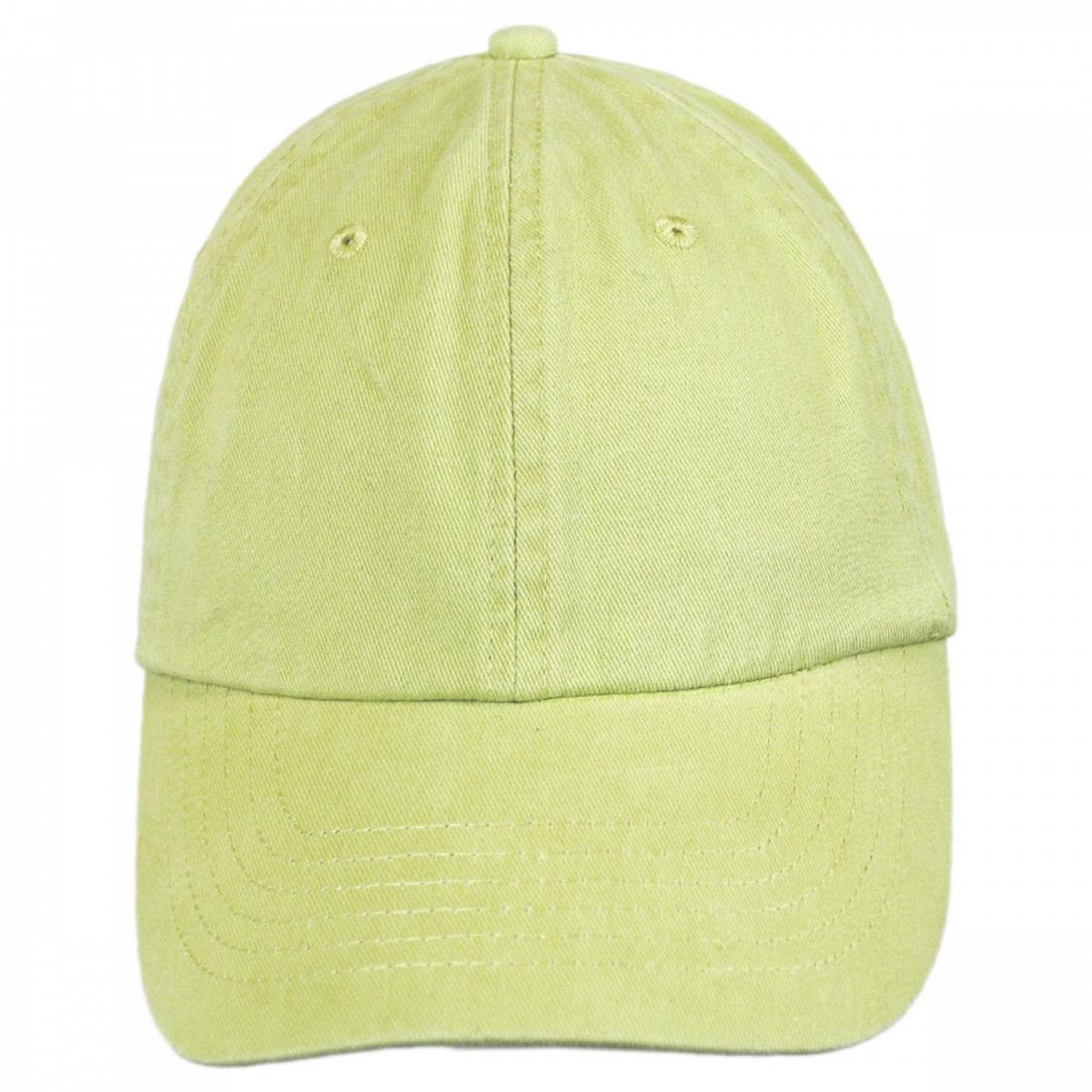 HeadShots by KC Caps | Adult LoPro Strapback Baseball Cap Dad Hat | 200510 | front | LIME