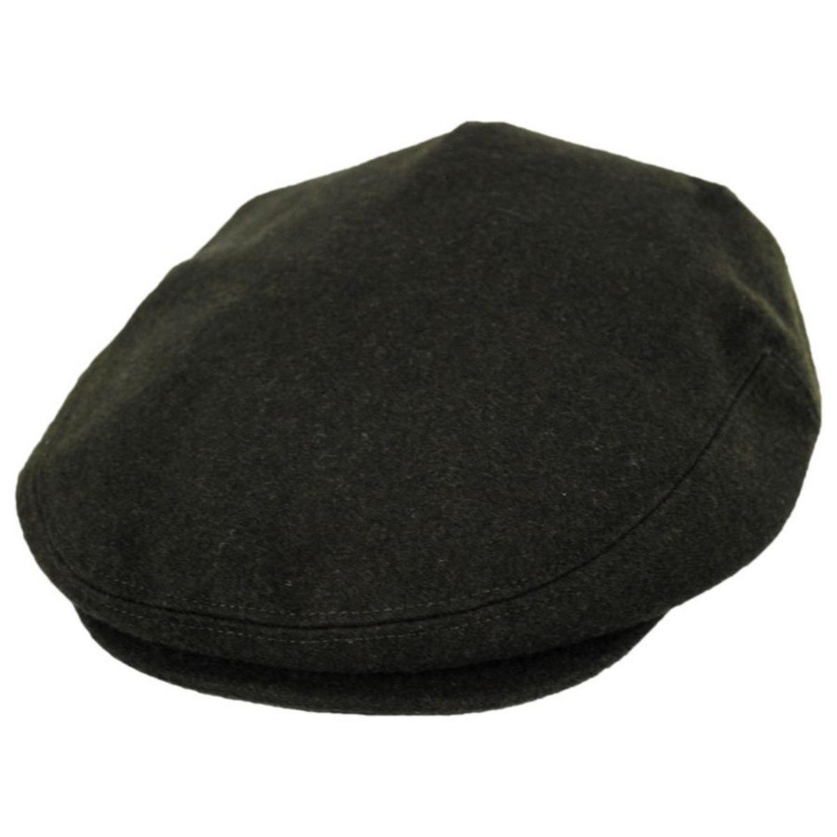 Jaxon Hats | Harlem Wool Blend Ivy Cap | 167733 | lead | OLIVE GREEN