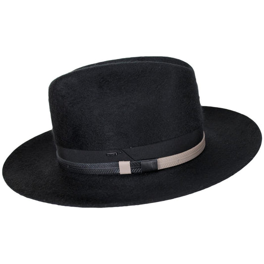 Bailey 1922 | Darwin SF Velour Wool Felt Western Hat | 130395 | profile | BLACK