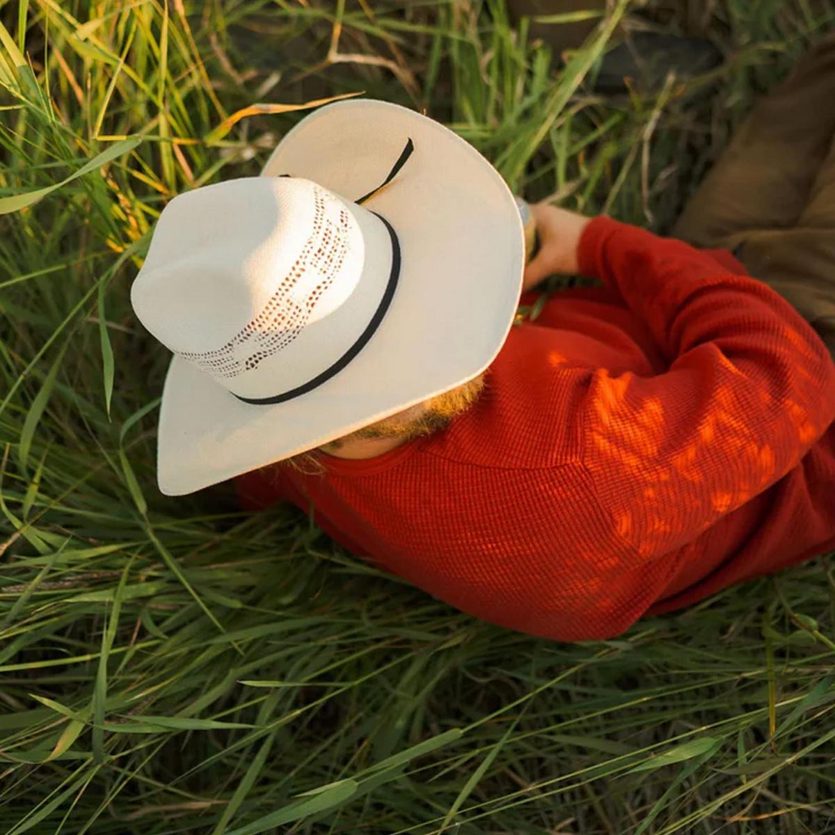 Seager | Longhorn Bangora Straw Western Hat | 129452 | lsmone | IVORY