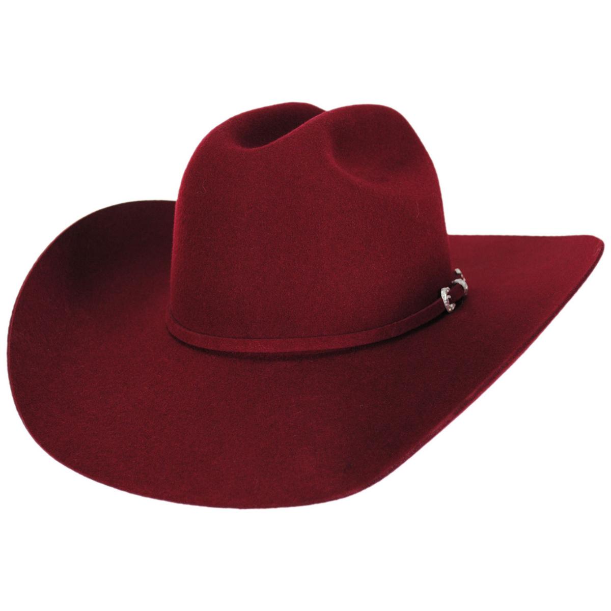 2167 Classic Plain Felt Cowboy Hat Cowgirl For Women Men,halloween 100% Wool - Classic Cowboy Hat for Men Women Felt Western  main image 4