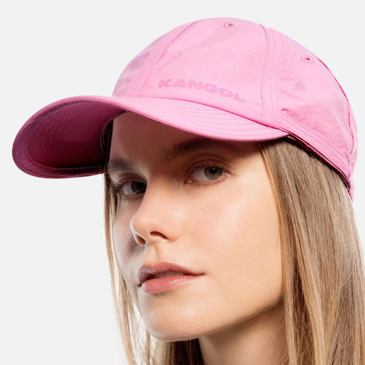 Kangol | Seams Out Nylon Fitted Baseball Cap | 201129 | lsfone | PEONY PINK