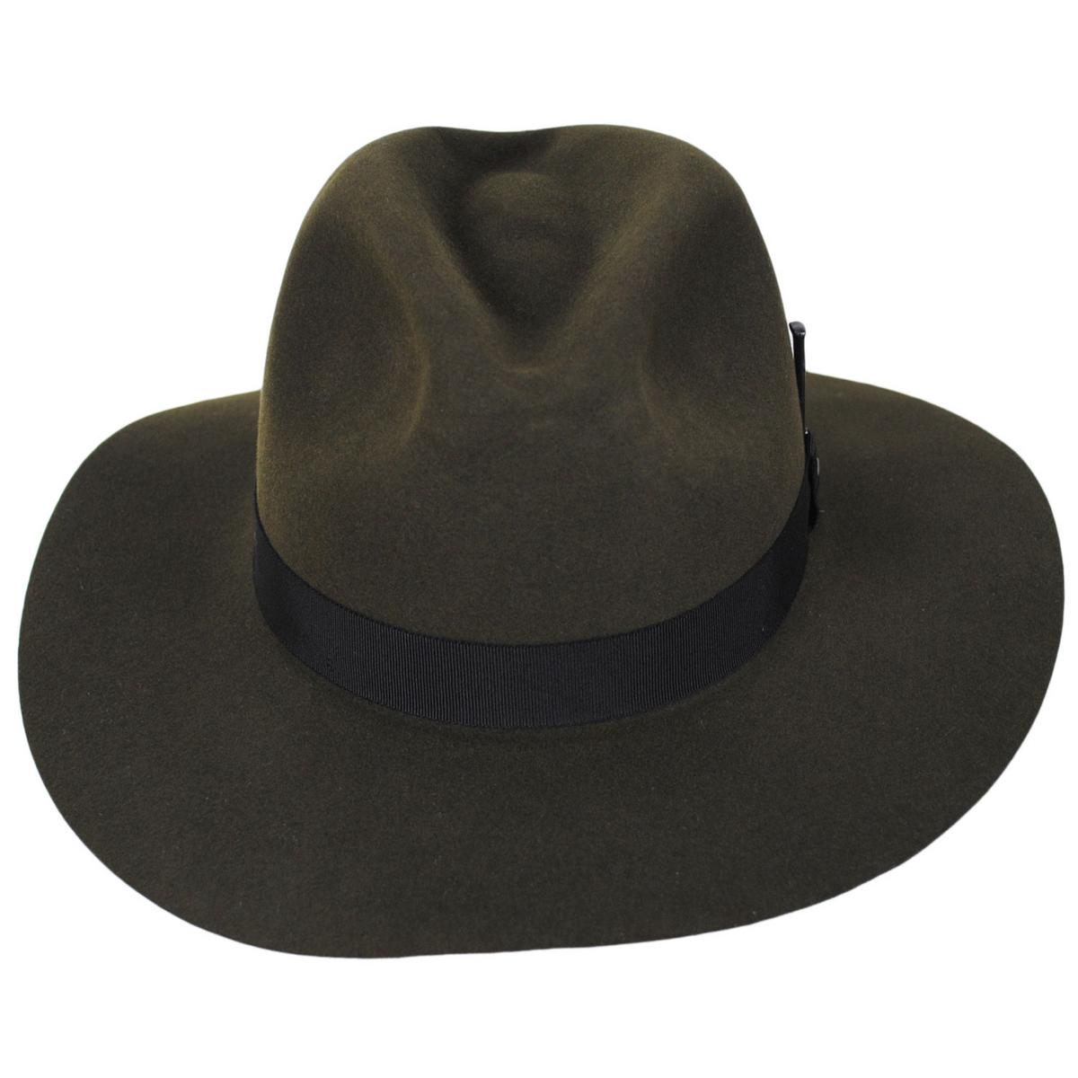 Bailey 1922 | Nilson Fur Felt Fedora Hat | 130389 | front | UNIFORM GREEN