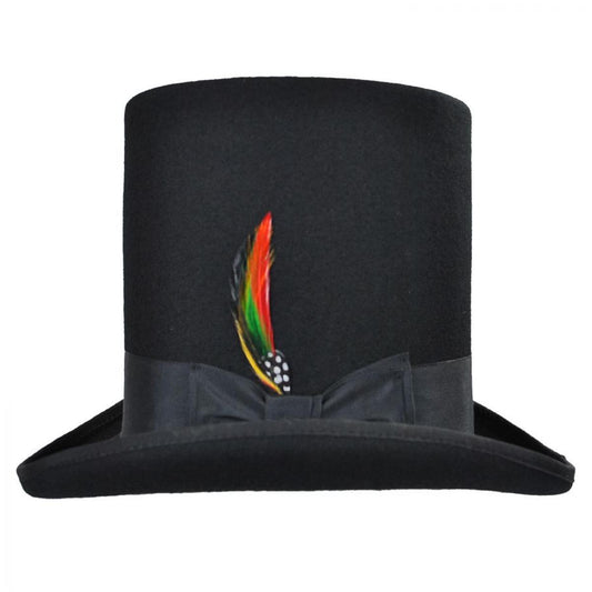 Jaxon Hats | Stovepipe Wool Felt Top Hat | 193903 | front | BLACK
