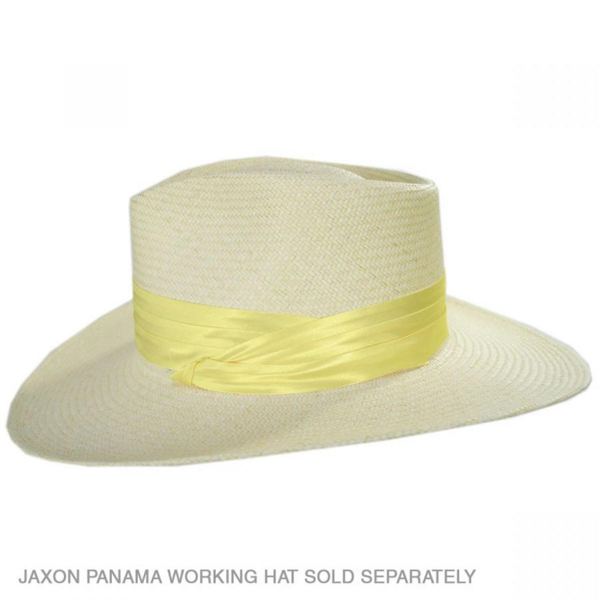 Capas Headwear | 3-Pleat Satin Puggaree Hat Band | 602013 | front | YELLOW