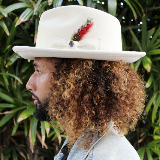 Jaxon Hats | Wholesale Pachuco Crushable Wool Felt Fedora Hat - Cream B2B Pre-Pack | B2B135008C | lsmone | CREAM