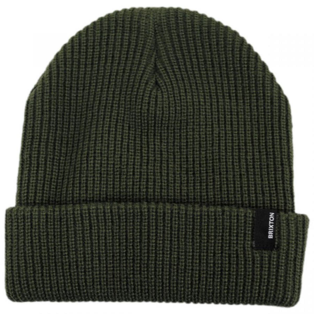 BRIXTON HATS | Heist Knit Beanie Hat | 502706 | lead | MILITARY OLIVE