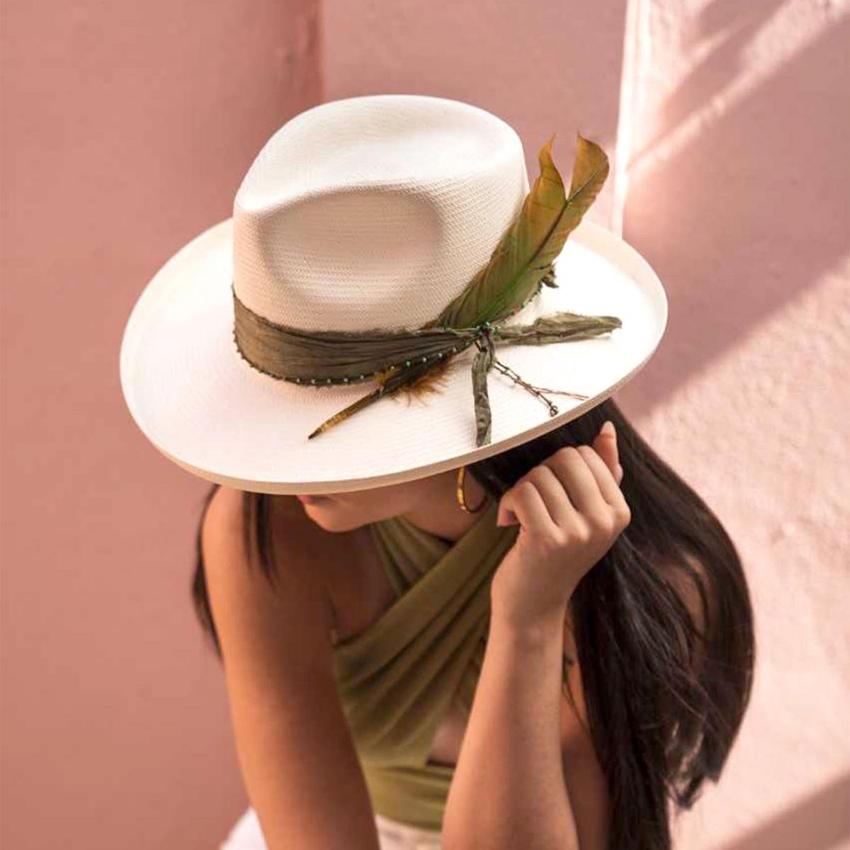 Stetson | Free Thinker Shantung Straw Fedora Hat | 127053 | lsfone | NATURAL