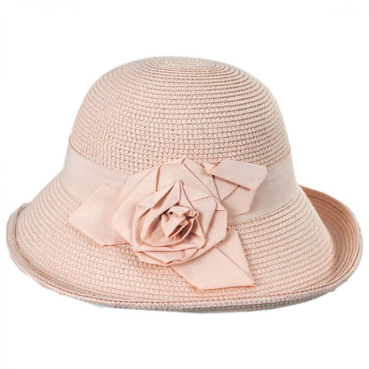 Jeanne Simmons | Rosa Toyo Straw Sun Hat | 101733 | profile | PINK