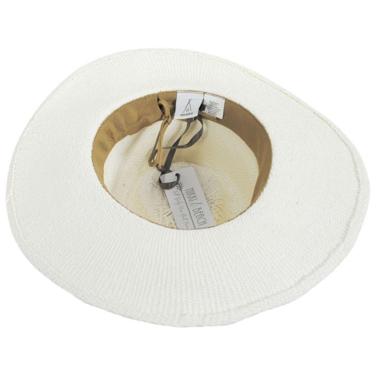 Nikki Toyo Straw Fedora Hat
