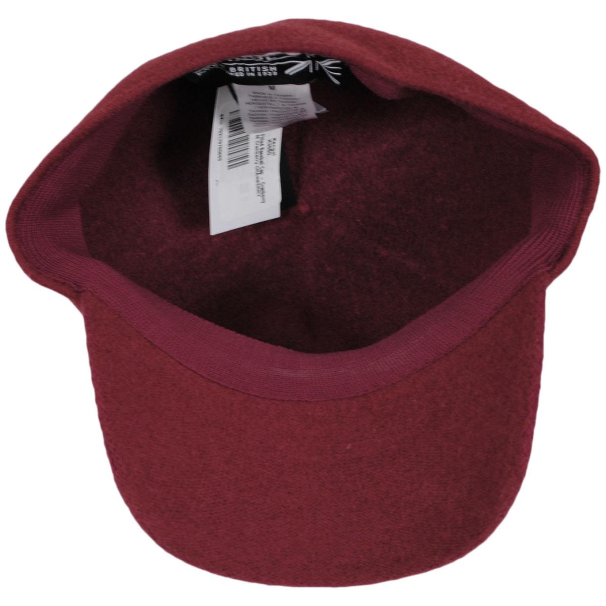 Kangol | Wool Spacecap Fitted Baseball Cap - Cranberry | 201106FW23 | under | CRANBERRY