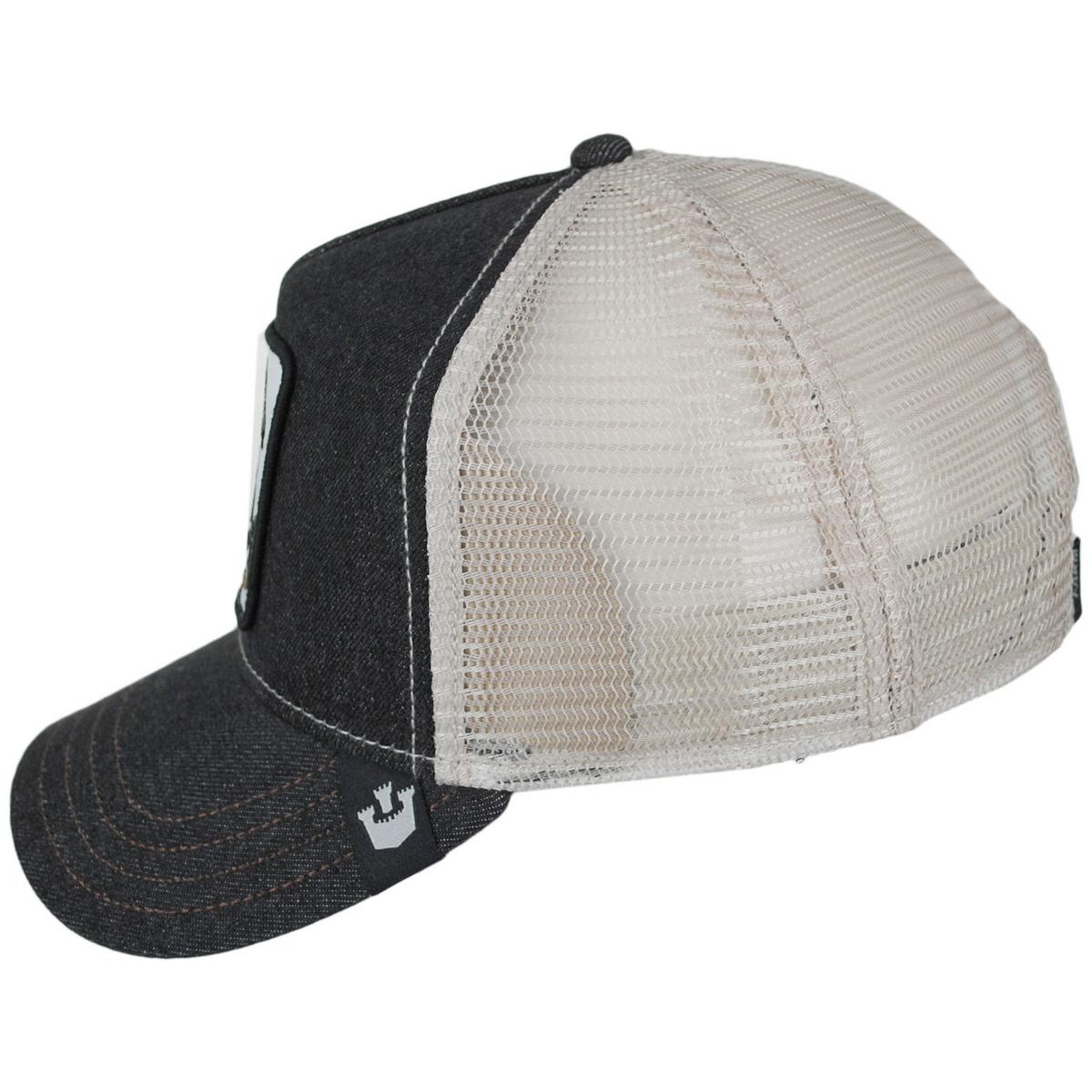 Goorin Bros | Stallion Mesh Trucker Snapback Baseball Cap | 200373 | profile | DENIM