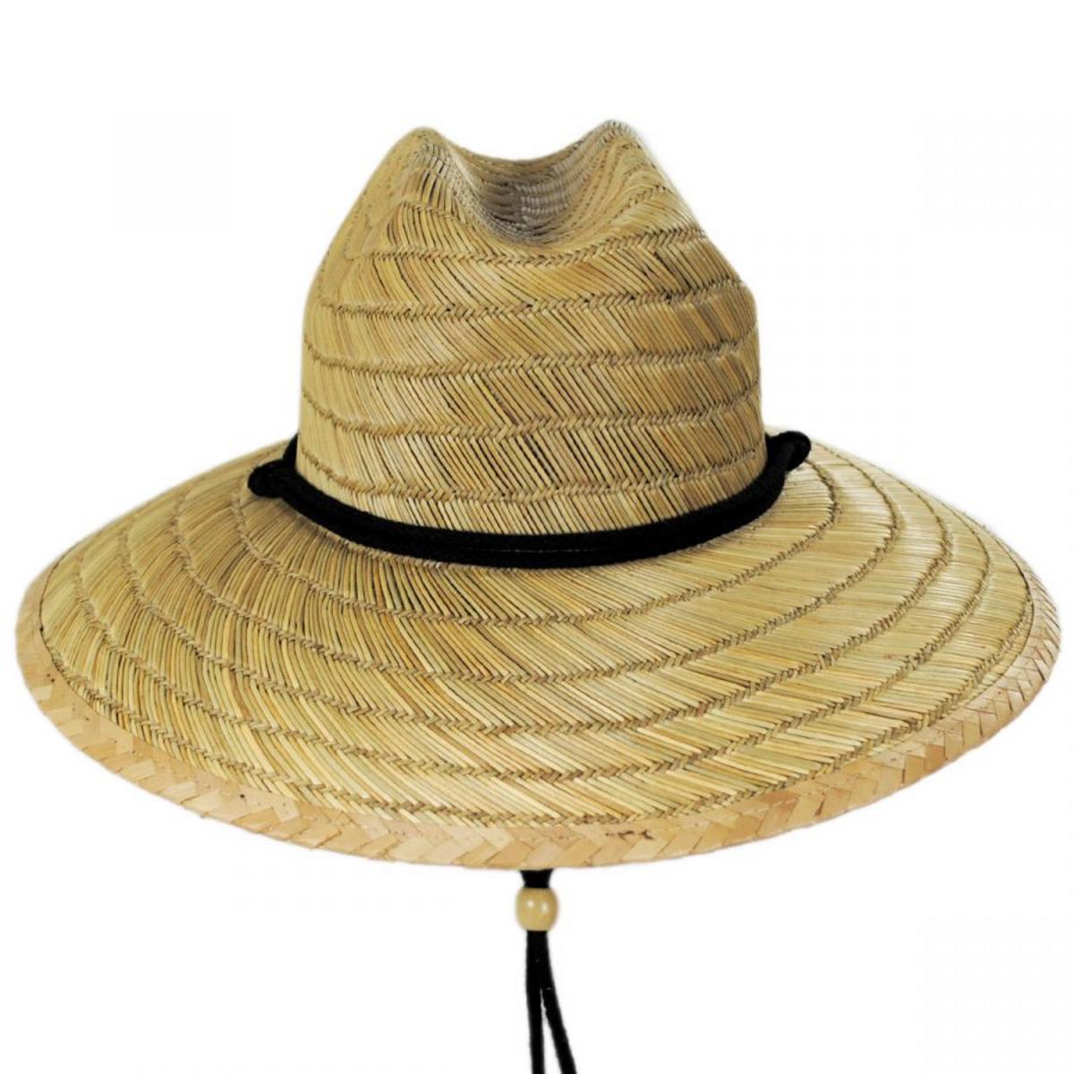 Peter Grimm | California Flag Rye Straw Lifeguard Hat | 127224 | front | NATURAL