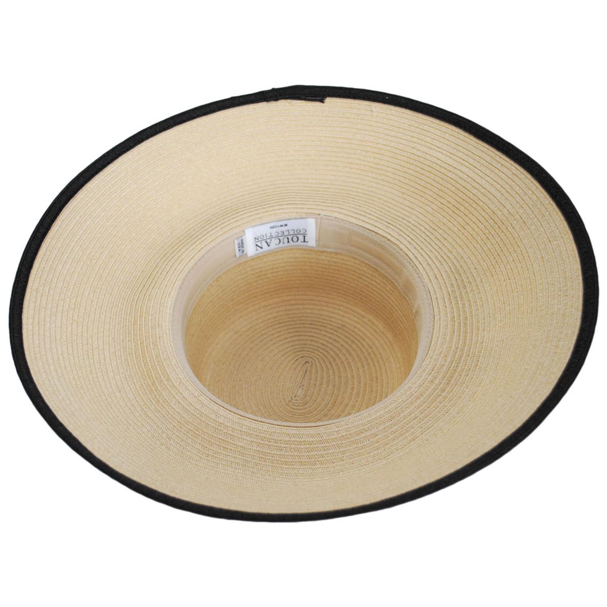Toucan Collection | Polka Dot Toyo Straw Lampshade Dress Hat - Made to Order | 121649 | under | NATURAL