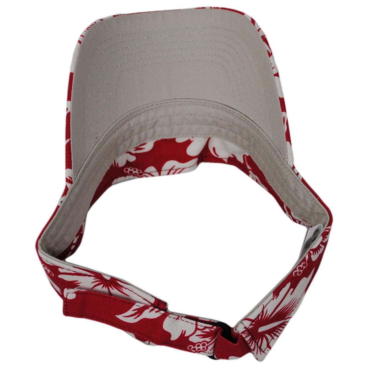 Dorfman Pacific | Maui Cotton Sport Visor | 195039 | under | RED