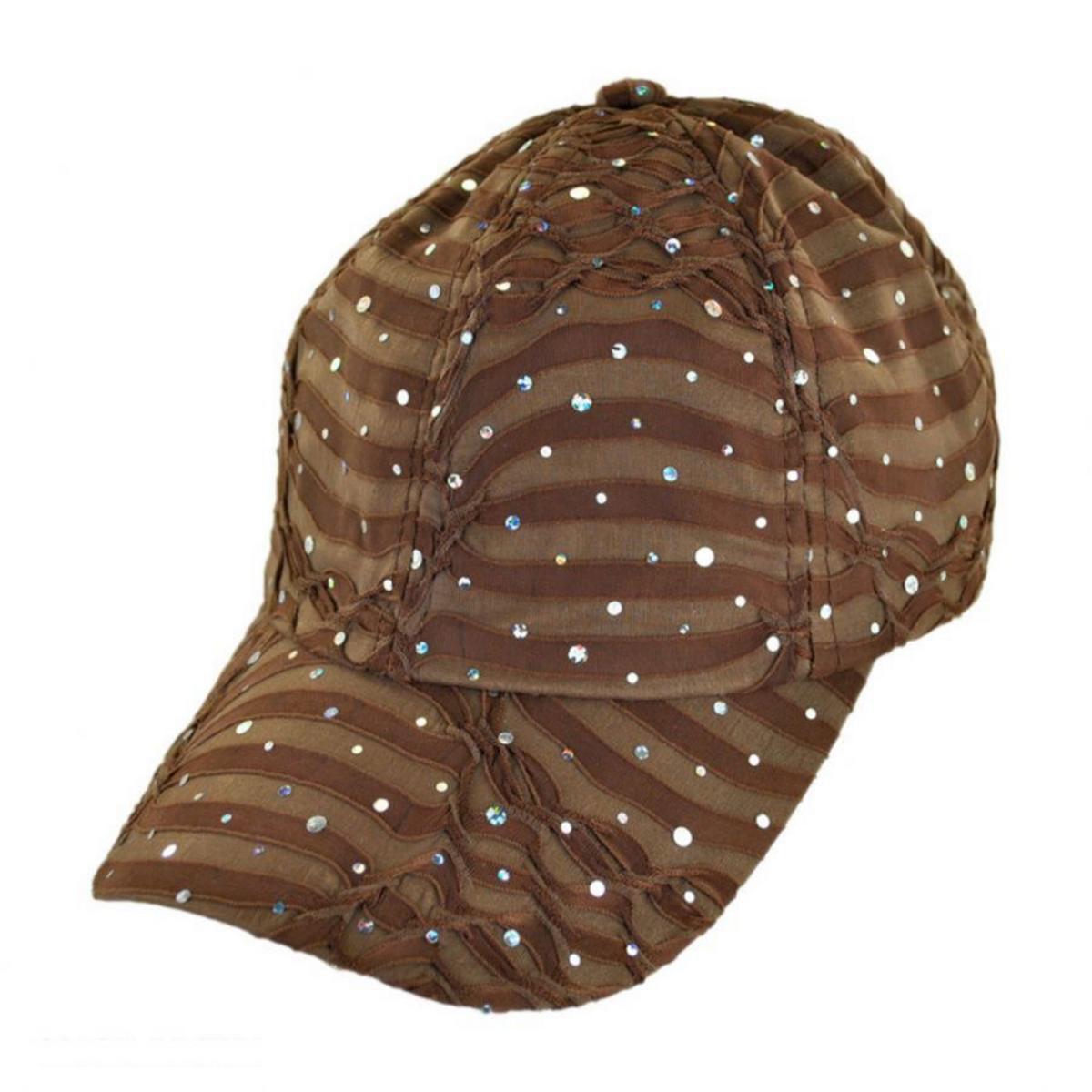 Something Special | Jewel Adjustable Baseball Cap | 222701 | lead | BROWN