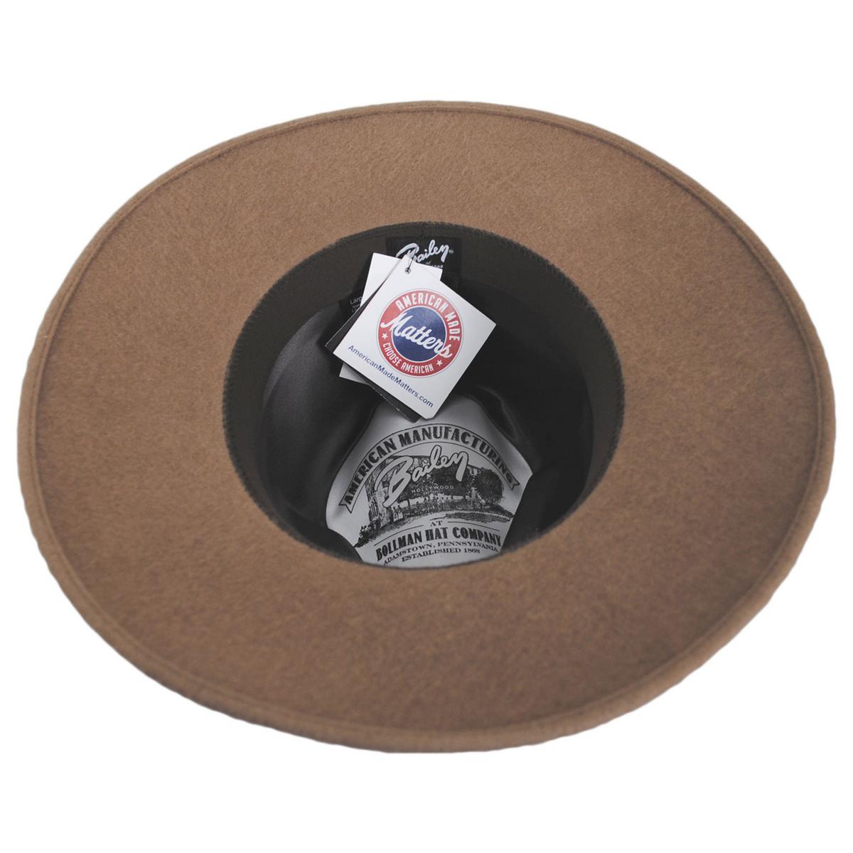 Bailey 1922 | Croft Wool Felt Fedora Hat | 130392 | under | TAUPE