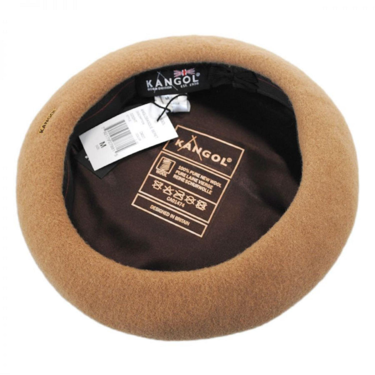 Kangol | Anglobasque Wool Beret | 150900 | under | CAMEL