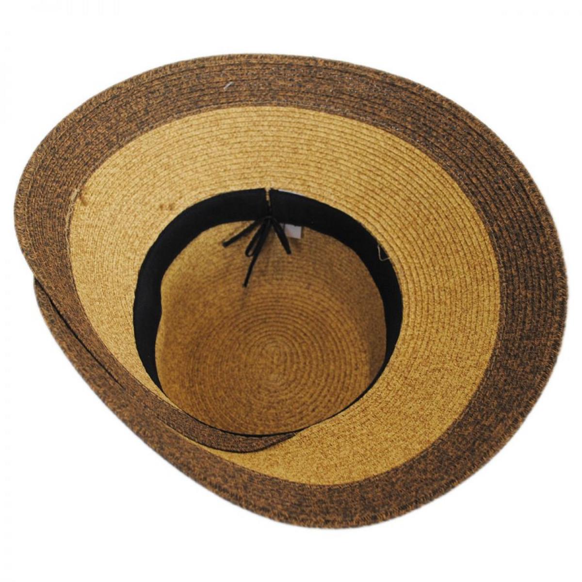 Overlap Brim and Bow Toyo Straw Sun Hat