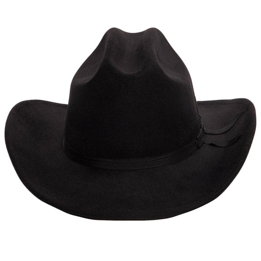 San Diego Hat Company | Kid's Felt Cowboy Hat | 507300 | front | BLACK