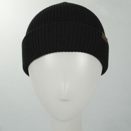 Columbia Sportswear | Portside Fisherman Beanie Hat | 500742 | front | BLACK