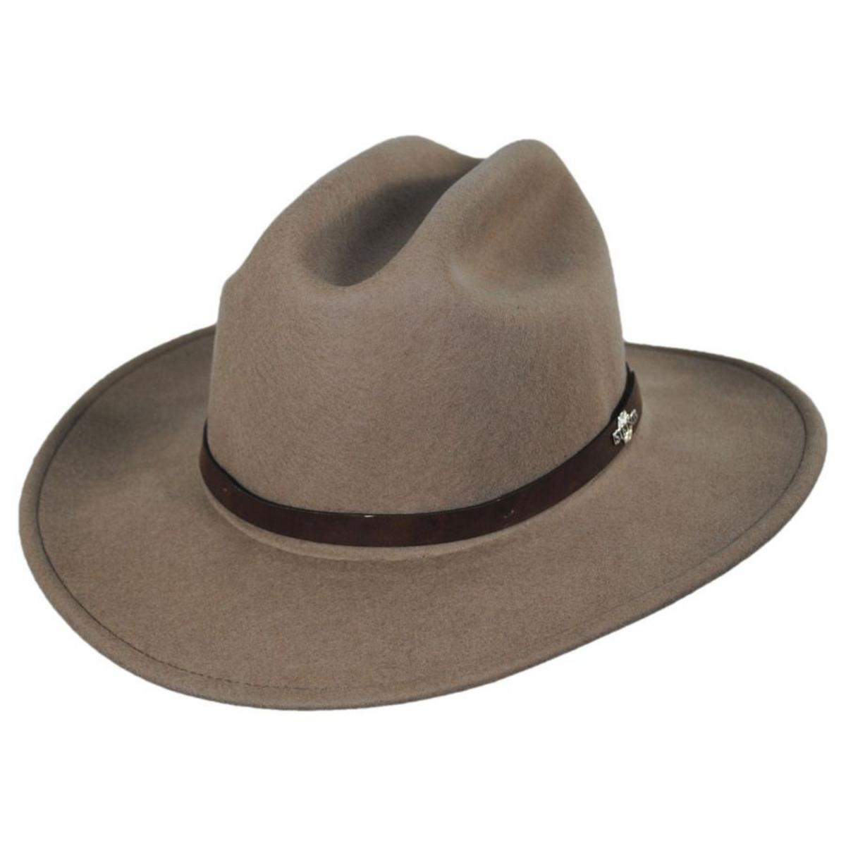 Route 66 Crushable Wool Felt Cattleman Western Hat – Village Hat Shop