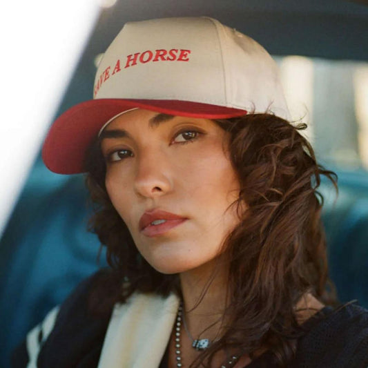 BRIXTON HATS | SAVE A HORSE MP Snapback Baseball Cap | 201852 | lsfone | CRIMSON/OFF WHITE