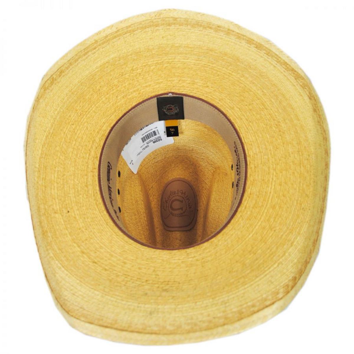 Charlie 1 Horse | Maverick Palm Straw Western Hat | 101649 | under | NATURAL