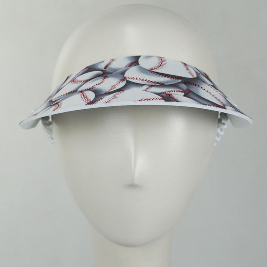 The Incredible Sunvisor | Springlace Baseballs Sunvisor | 196372 | front | WHITE