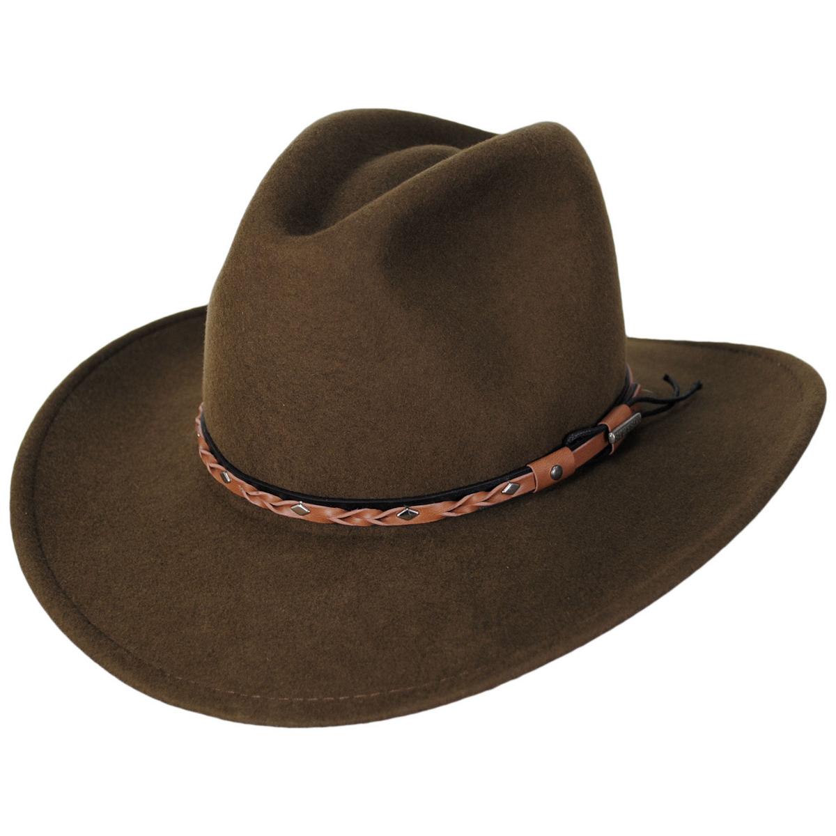 Stetson | Tarkine Crushable Wool Felt Western Hat | 130748 | lead | ACORN