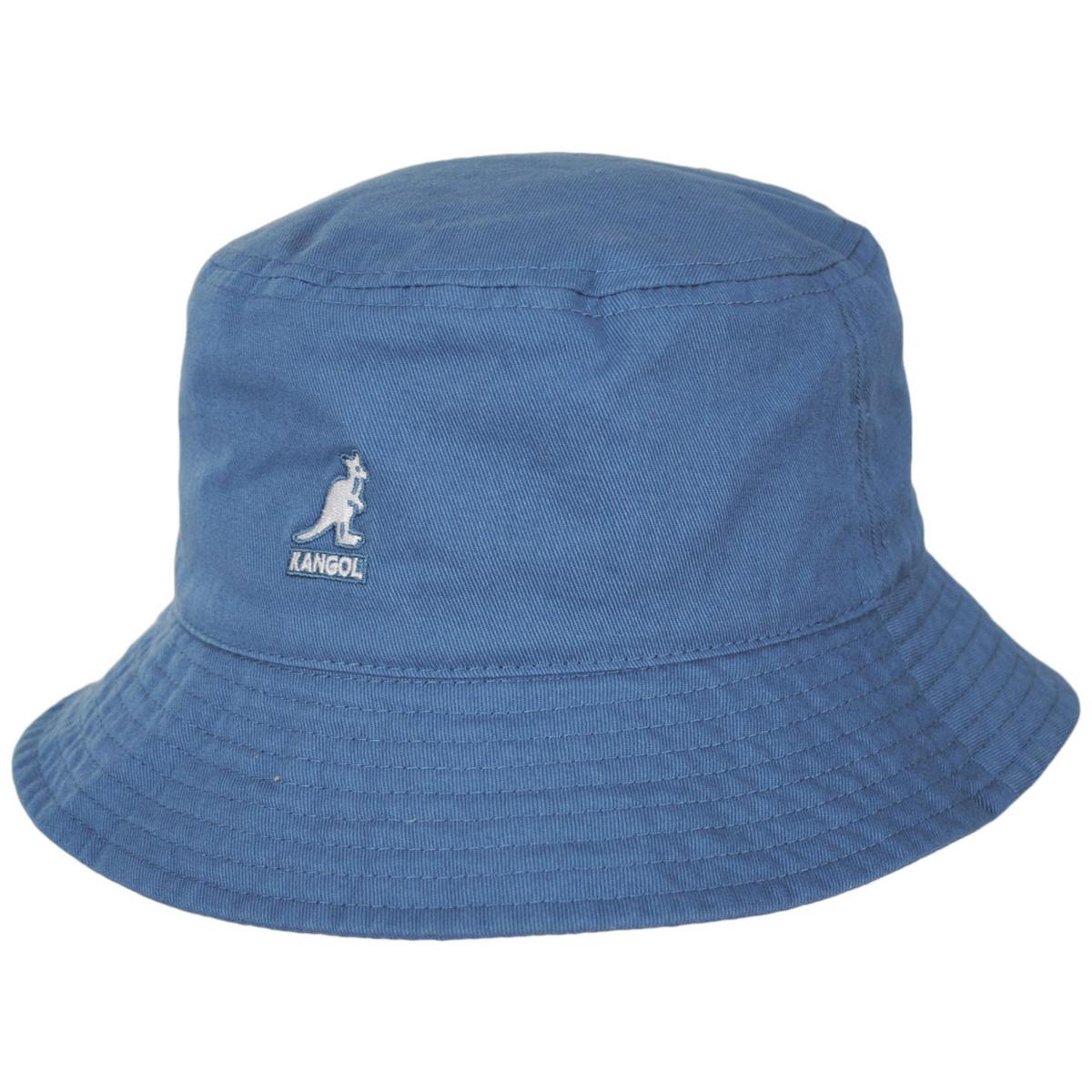 Kangol | Washed Cotton Bucket Hat - Spring Collection | 185701SS | lead | DENIM BLUE