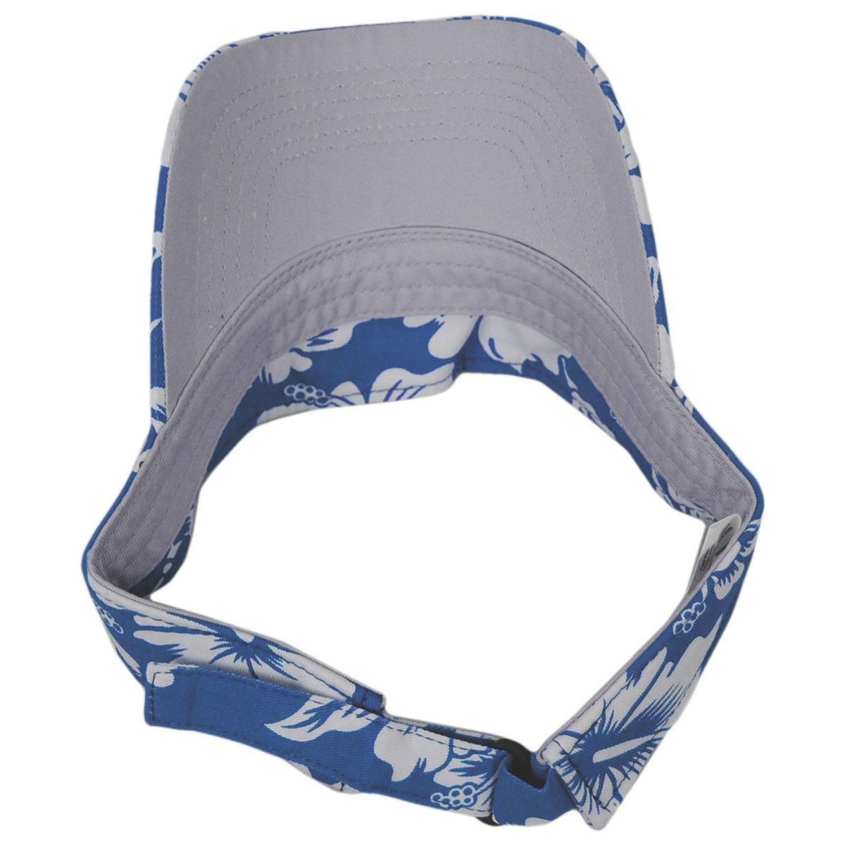 Dorfman Pacific | Maui Cotton Sport Visor | 195039 | profile | BLUE
