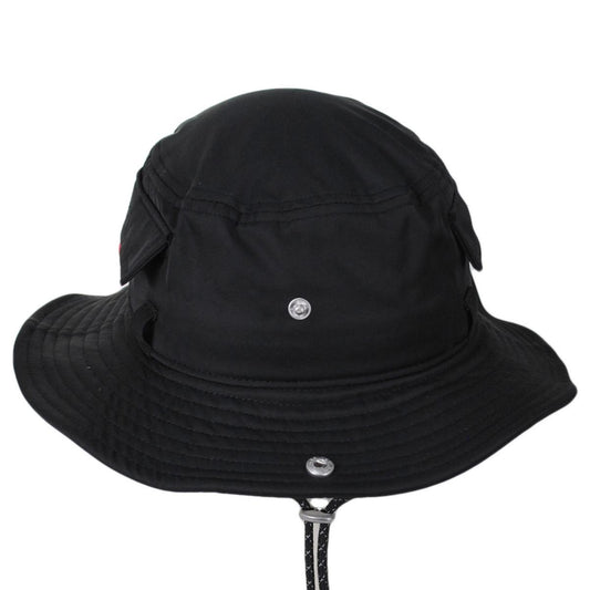 Kangol | Easy Carry Cotton Blend Fisherman Booney Hat | 185815 | front | BLACK