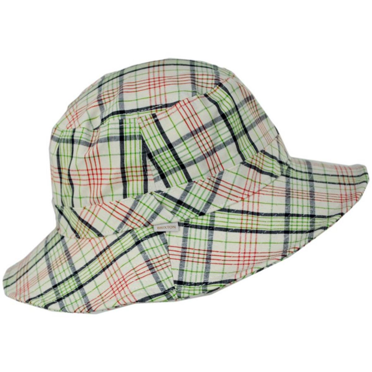 Petra Plaid Cotton Packable Bucket Hat