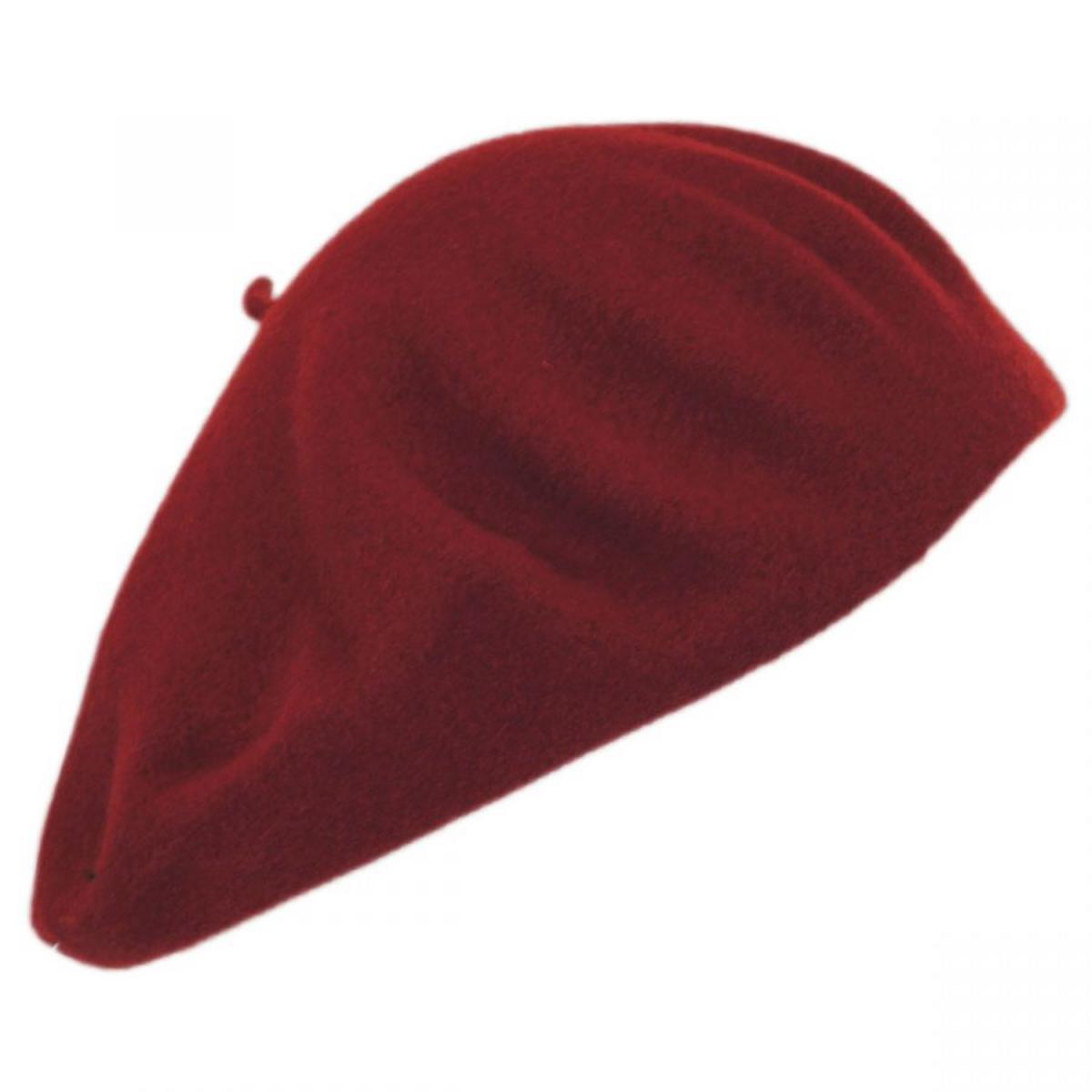 Parkhurst | Classic Wool Beret | 151124 | lead | SCARLET RED
