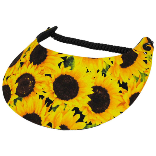 The Incredible Sunvisor | Springlace Sunflowers Sunvisor | 196358 | lead | YELLOW