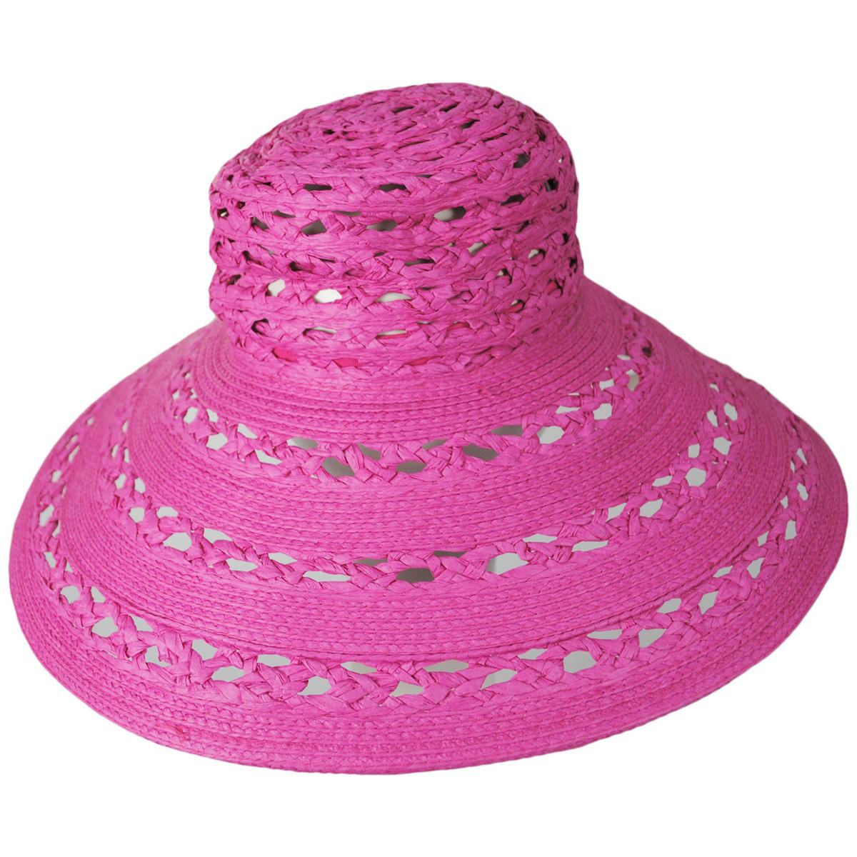 San Diego Hat Company | Sierra Toyo Straw Lampshade Sun Hat | 103690 | lead | PINK