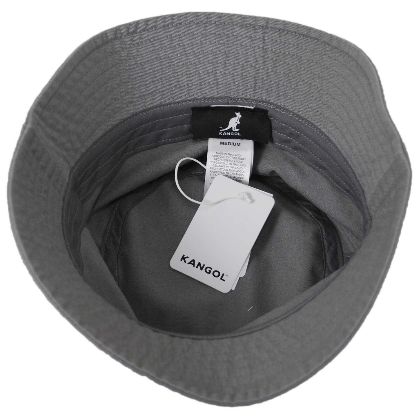 Kangol | Washed Cotton Bucket Hat - Spring Collection | 185701SS | under | GREY