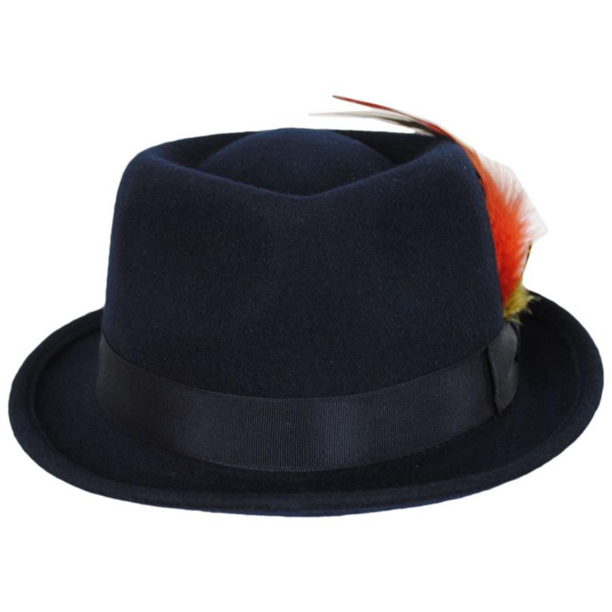 Kid's Wool Felt C-Crown Trilby Fedora Hat