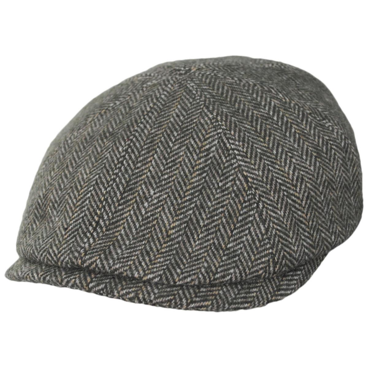 Bailey 1922 | Arley Wool Blend Herringbone 8 Panel Cap - Kelp | 167216FW24 | lead | KELP