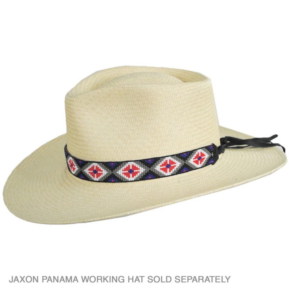 SunBody Hats | Clover Beaded Hat Band | 602625 | profile | BLACK