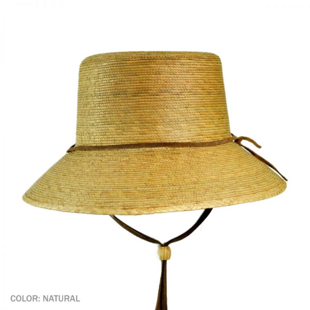 Abby Palm Leaf Straw Cloche Hat