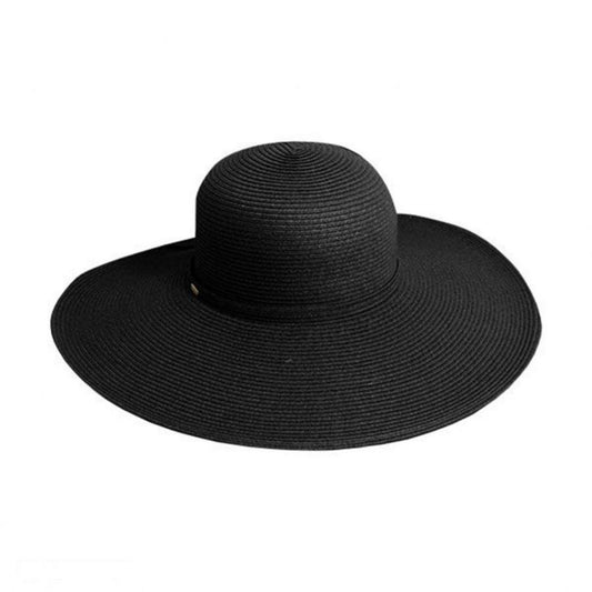 Scala | PB 5-Inch Brim Toyo Straw Sun Hat | 101538 | lead | BLACK