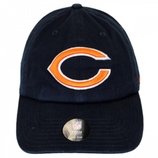 47 Brand | Chicago Bears NFL Clean Up Strapback Baseball Cap Dad Hat | 203810 | front | NAVY
