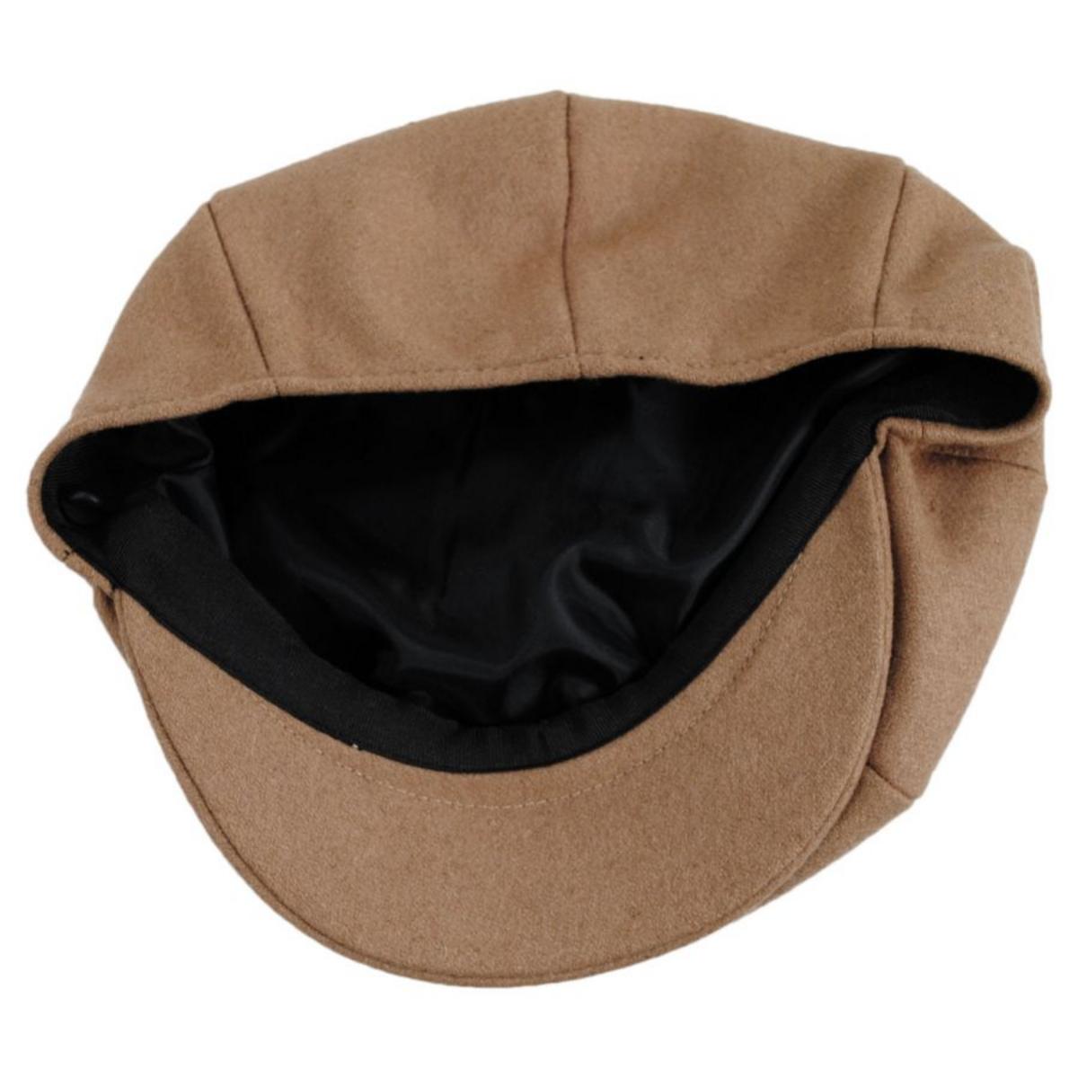 Jaxon Hats | Harlem Wool Blend Newsboy Cap | 167791 | under | CAMEL