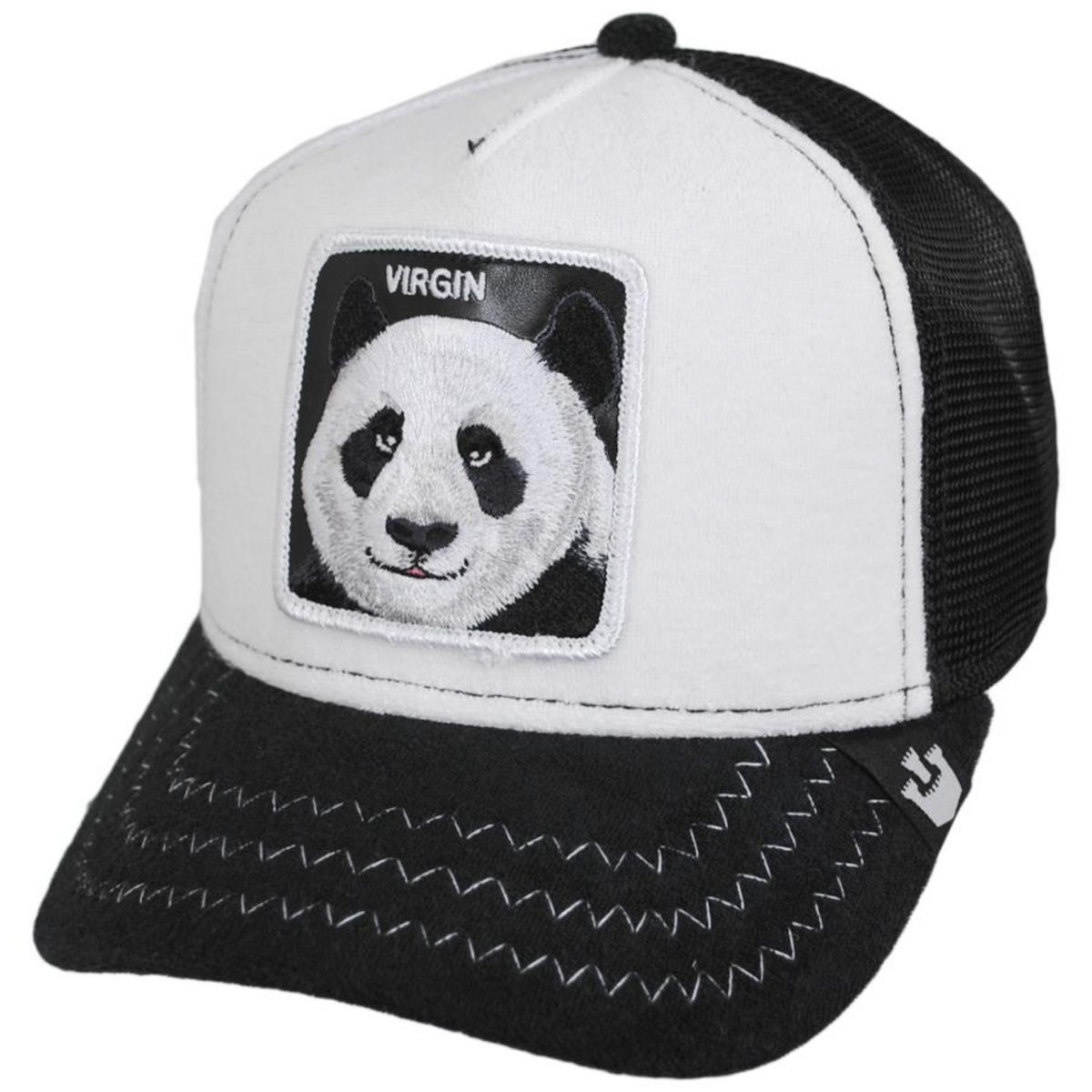 Goorin Bros | Finish Last Panda Mesh Trucker Snapback Baseball Cap | 200616 | lead | WHITE