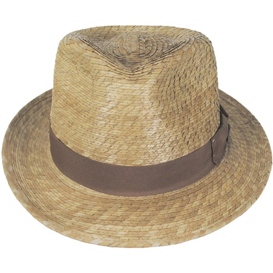 Scala | Landon Buri Braid Straw Fedora Hat | 126073 | front | TOAST