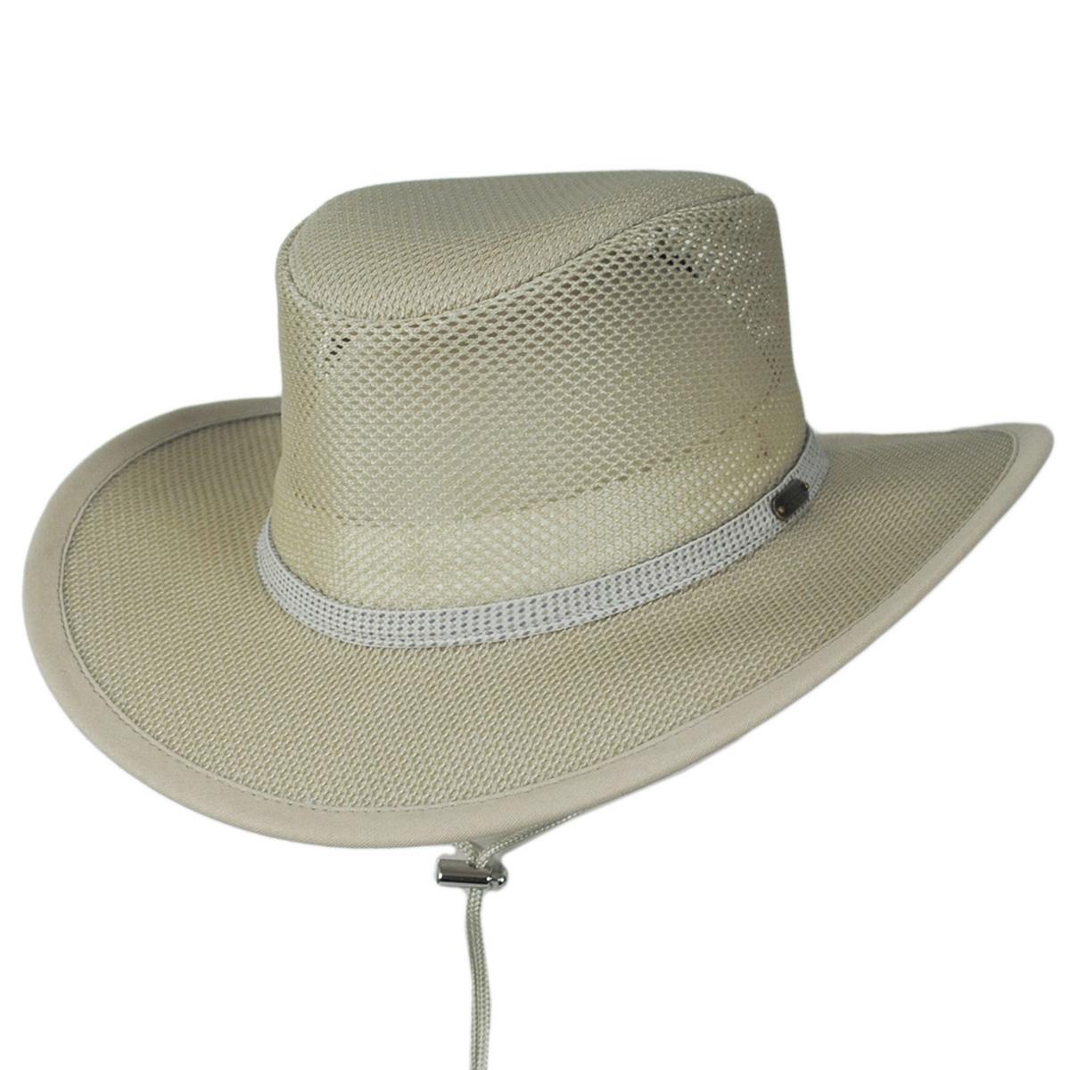 Scala | Mesh Covered Safari Hat | 400202 | lead | NATURAL