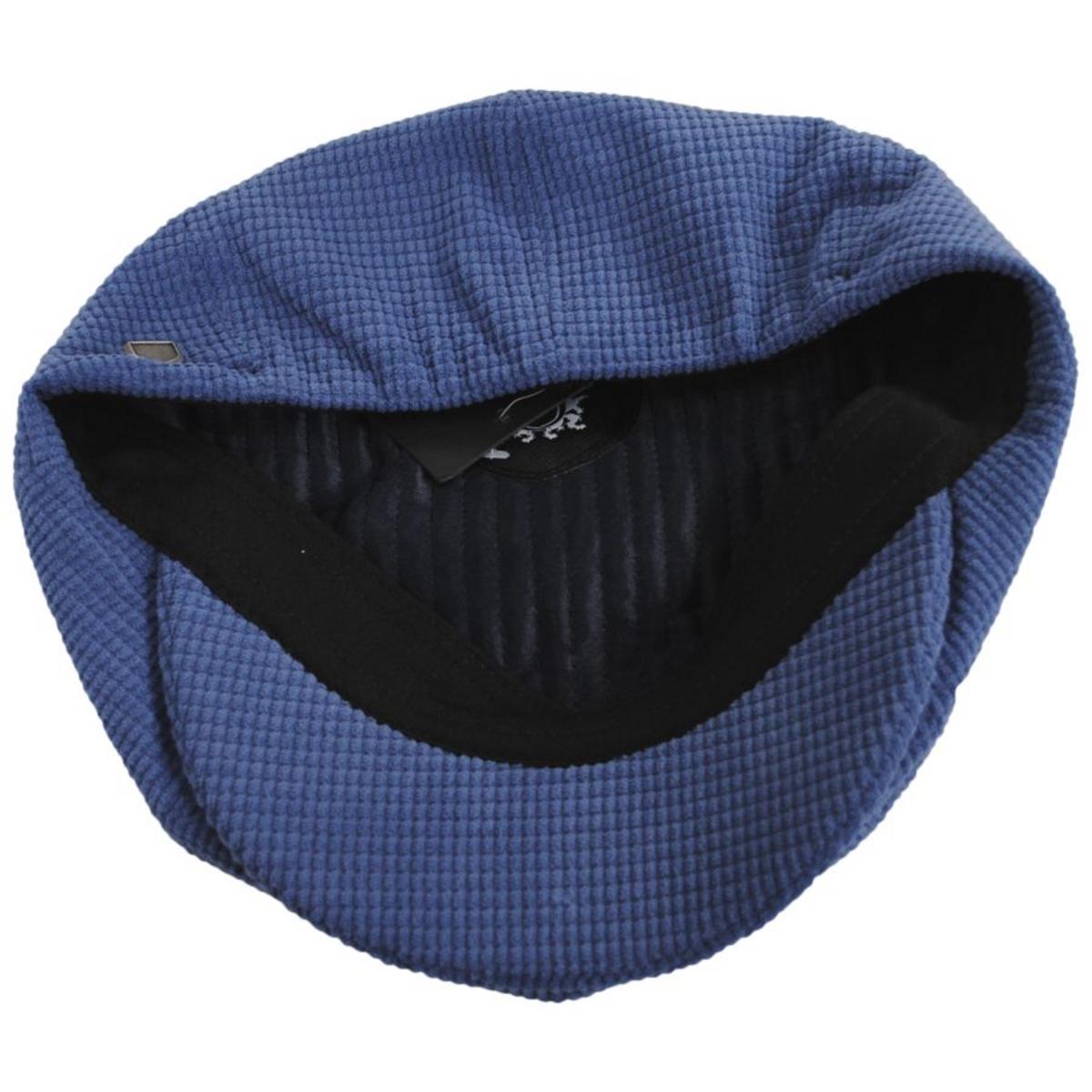 BRIXTON HATS | Brood Grid Corduroy Newsboy Cap - Pacific Blue | 161531PB | under | PACIFIC BLUE